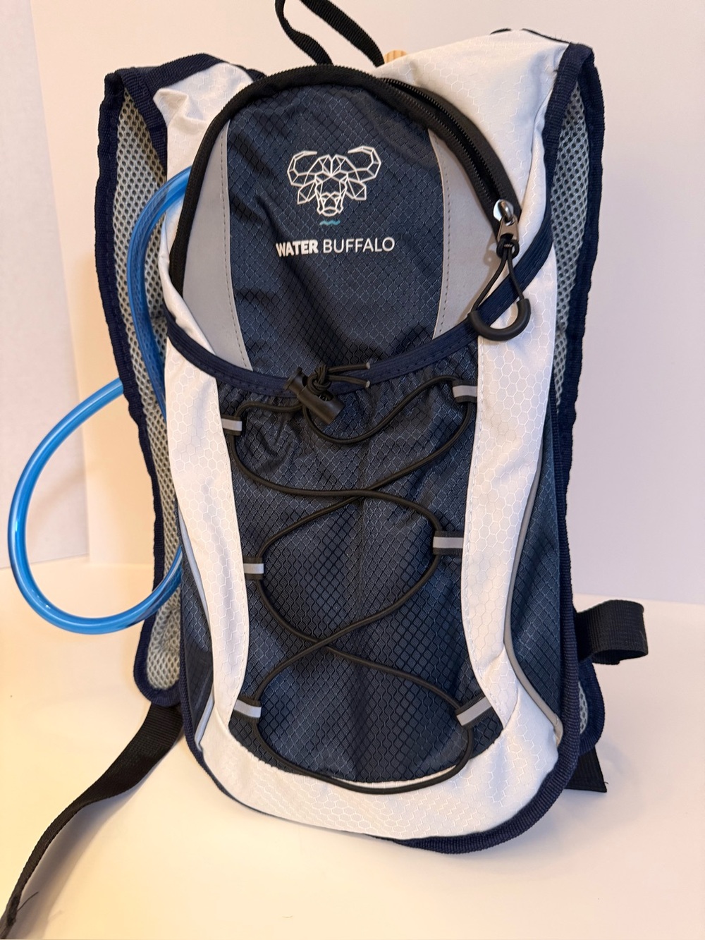 Buffalo Hydration Backpack - Navy Blue & White - Never Used